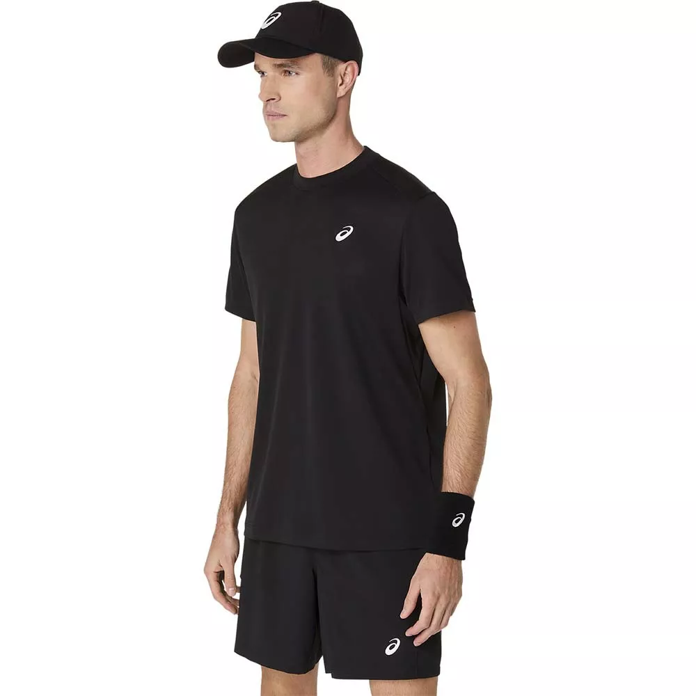 T-Shirt Asics Court SS Noir