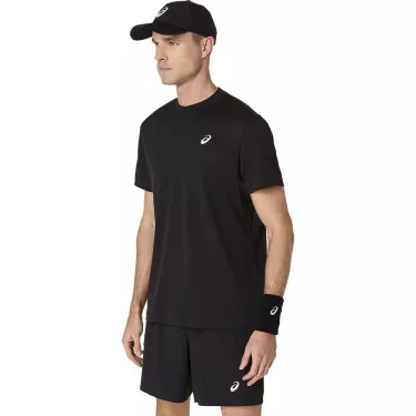 T-Shirt Asics Court SS Noir