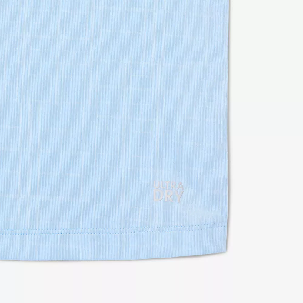 Polo Lacoste Tennis Novak Djokovic On Court Bleu Pastel