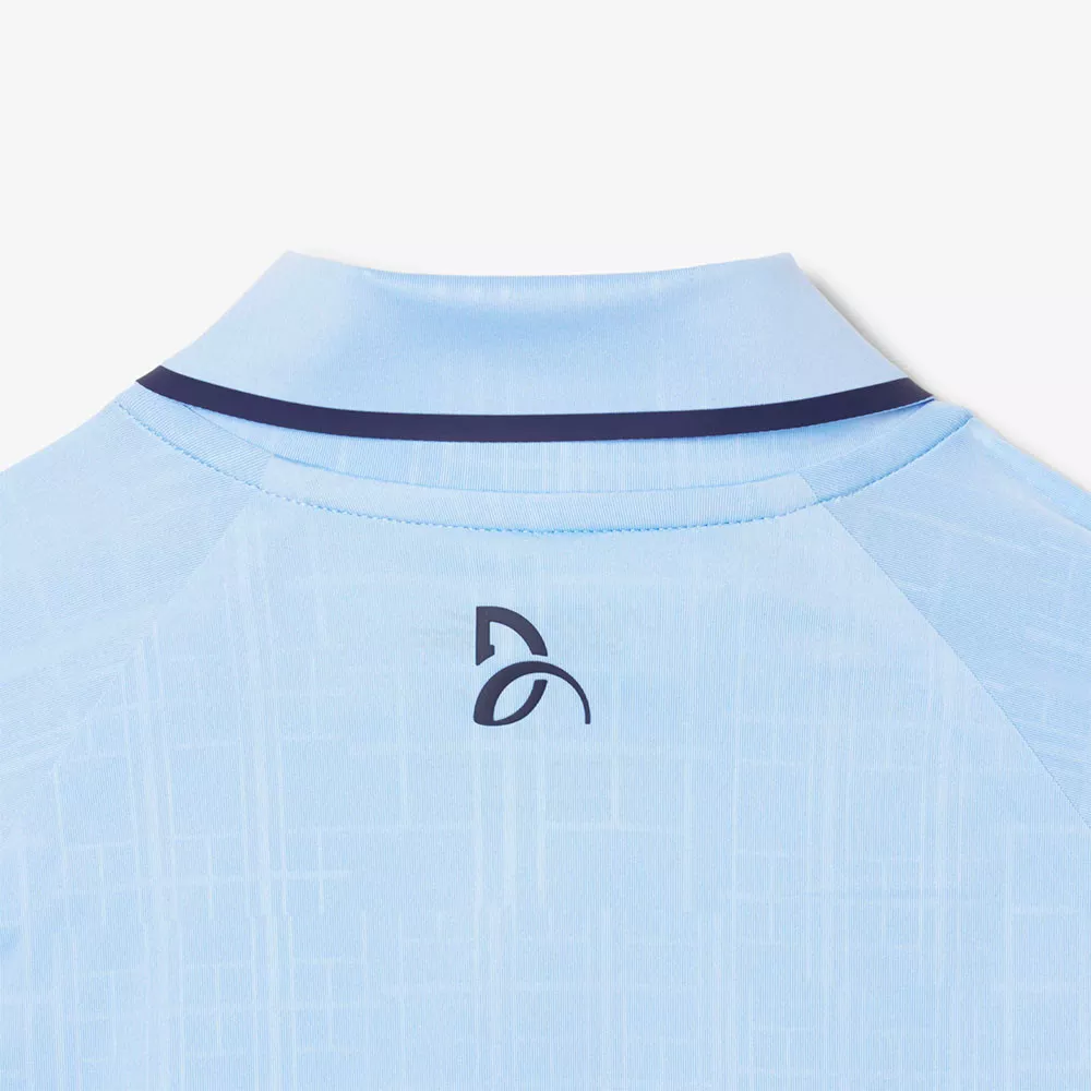 Polo Lacoste Tennis Novak Djokovic On Court Bleu Pastel