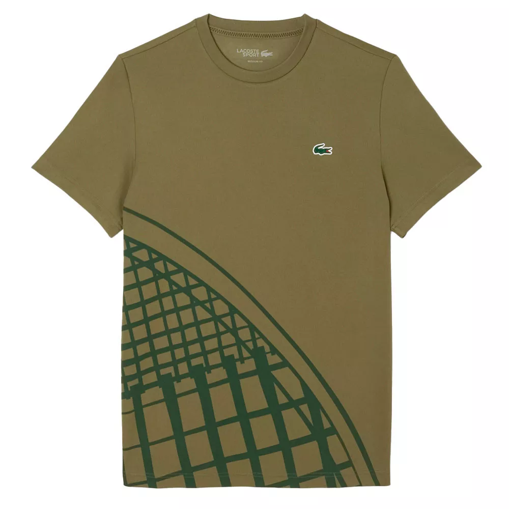 T-shirt Lacoste Ultra Dry Imprimé Kaki