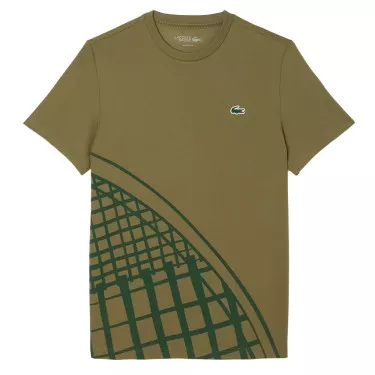 T-shirt Lacoste Ultra Dry Imprimé Kaki
