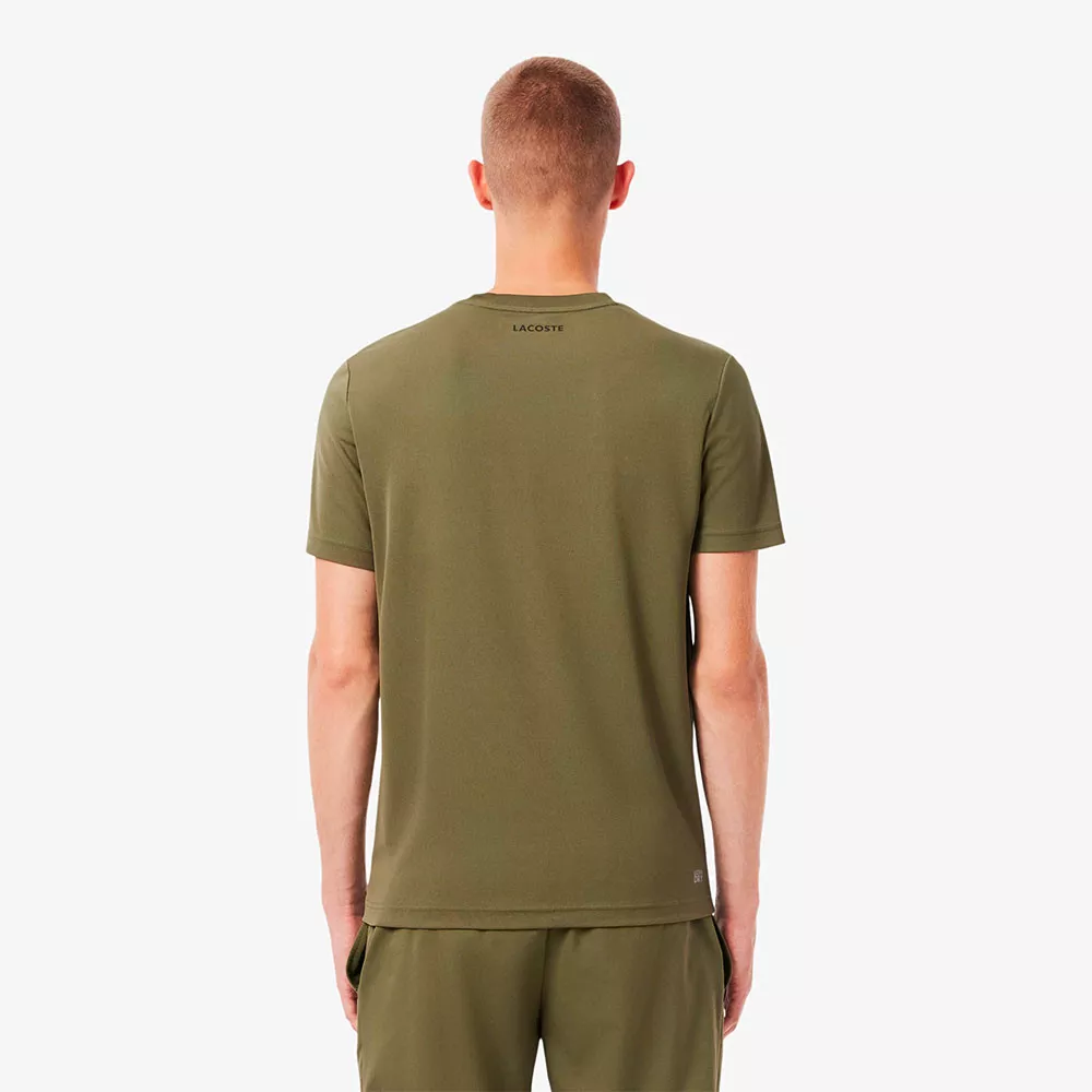 T-shirt Lacoste Ultra Dry Imprimé Kaki