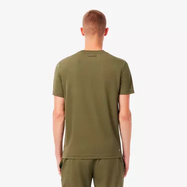 T-shirt Lacoste Ultra Dry Imprimé Kaki