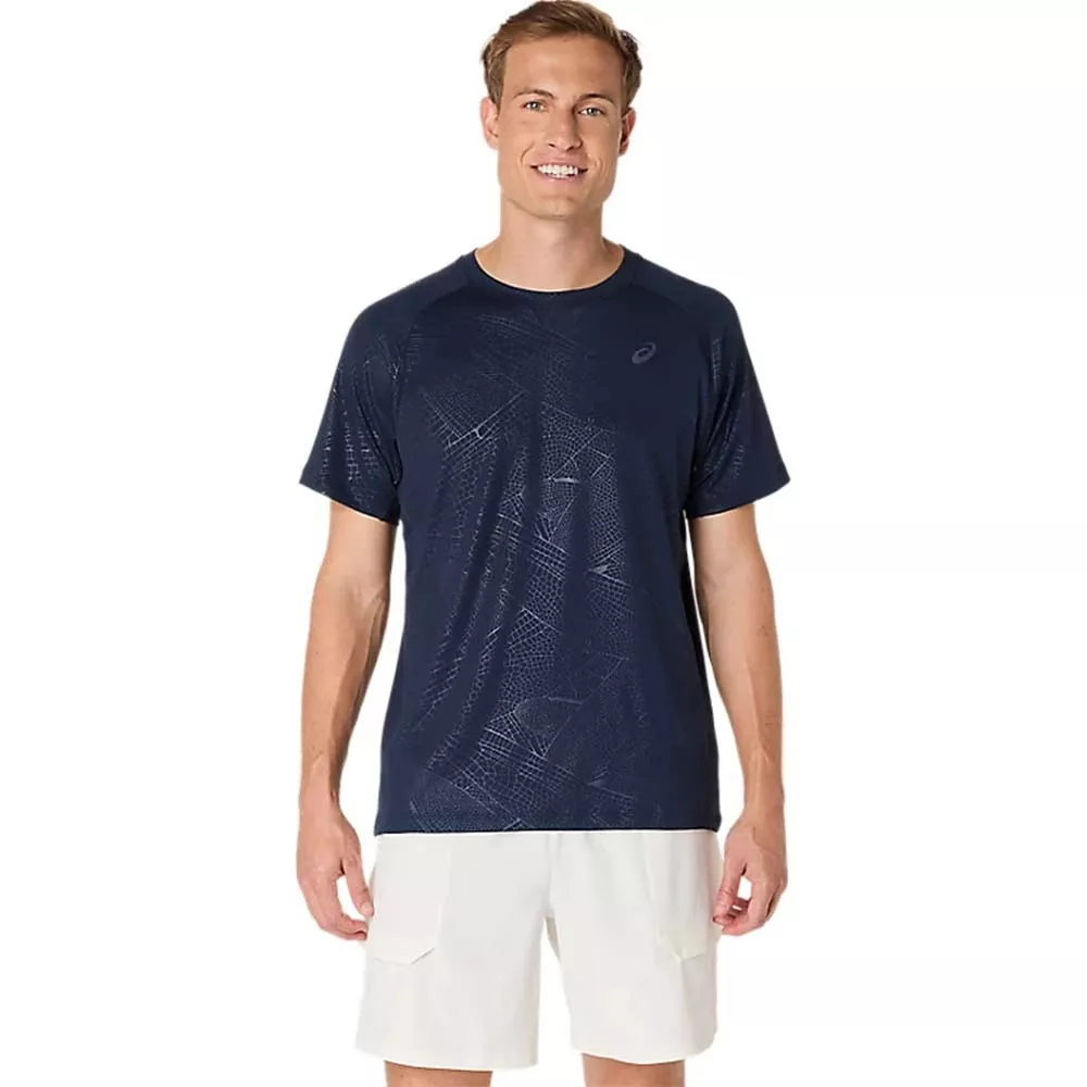 T-Shirt Asics Game All Over Bleu nuit
