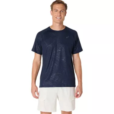 T-Shirt Asics Game All Over Bleu nuit