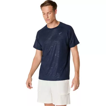 T-Shirt Asics Game All Over Bleu nuit