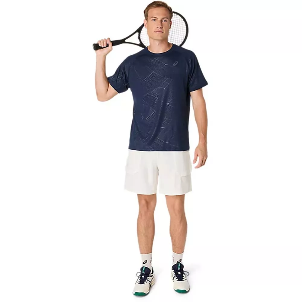 T-Shirt Asics Game All Over Bleu nuit