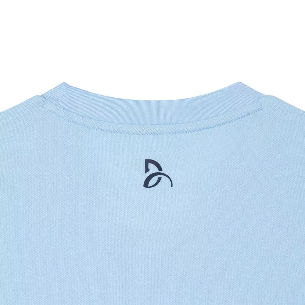 T-shirt Lacoste Tennis Novak Djokovic Ultra Dry Imprimé Bleu clair