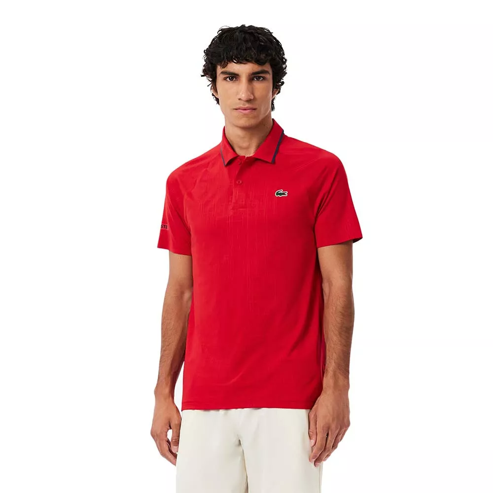 Polo Lacoste Tennis Novak Djokovic Rood