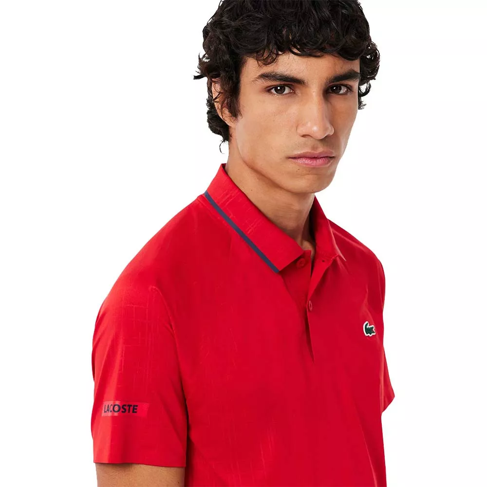 Polo Lacoste Tennis Novak Djokovic Rood