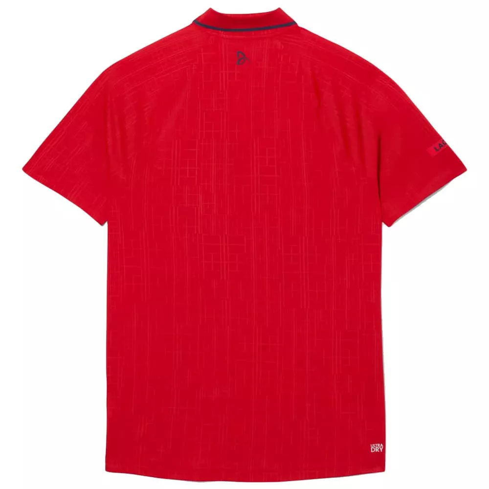 Polo Lacoste Tennis Novak Djokovic Rood
