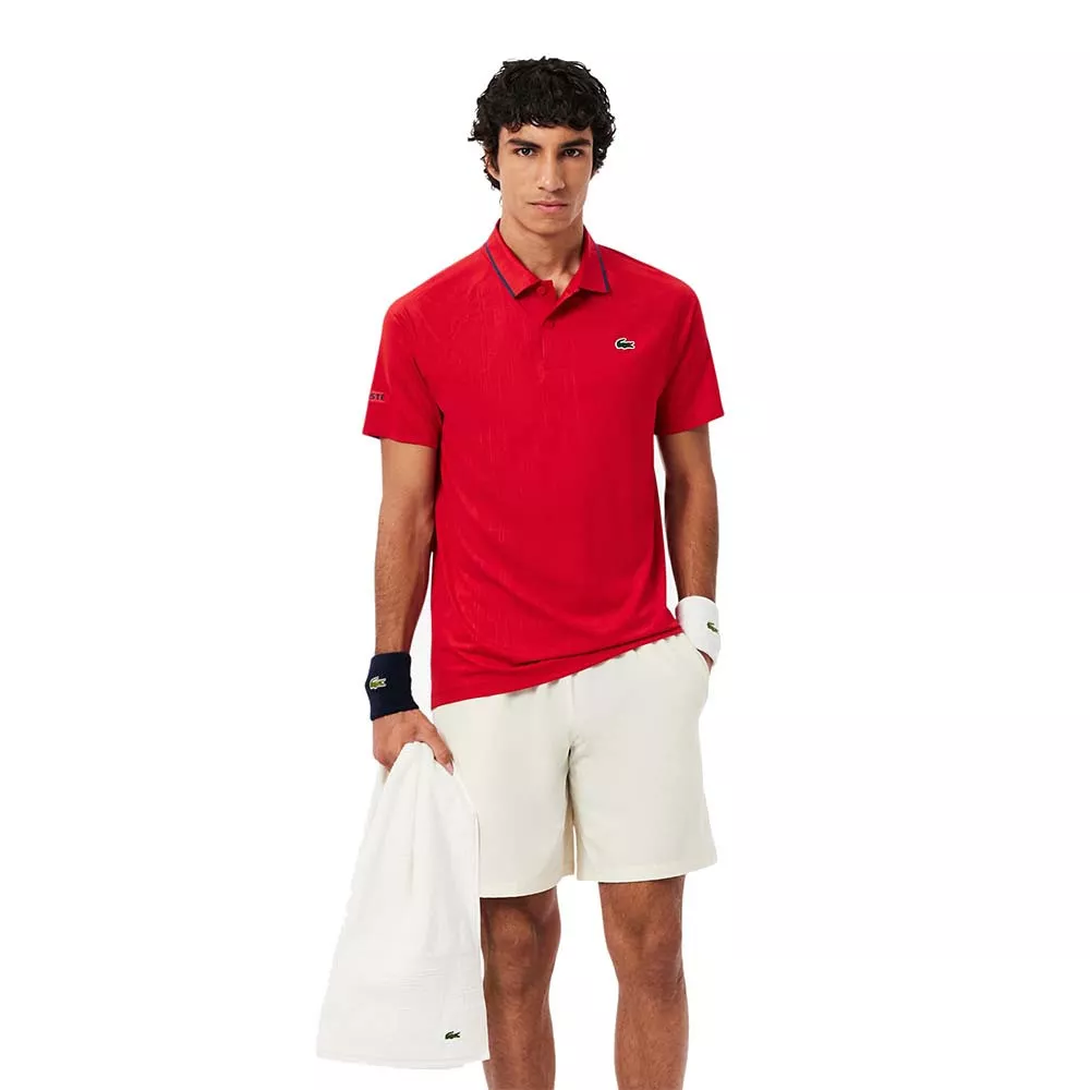 Polo Lacoste Tennis Novak Djokovic Rood