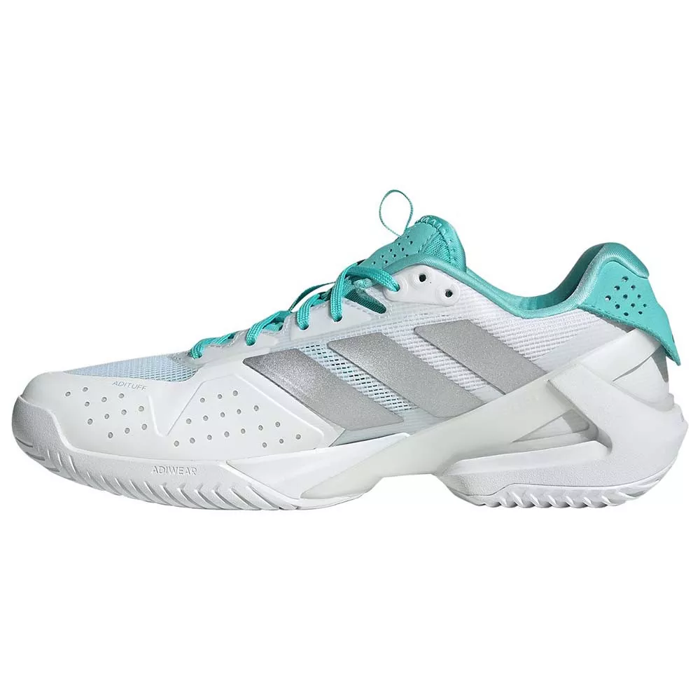 Chaussures Adidas Adizero Ubersonic 5 Femme Blanc / Bleu