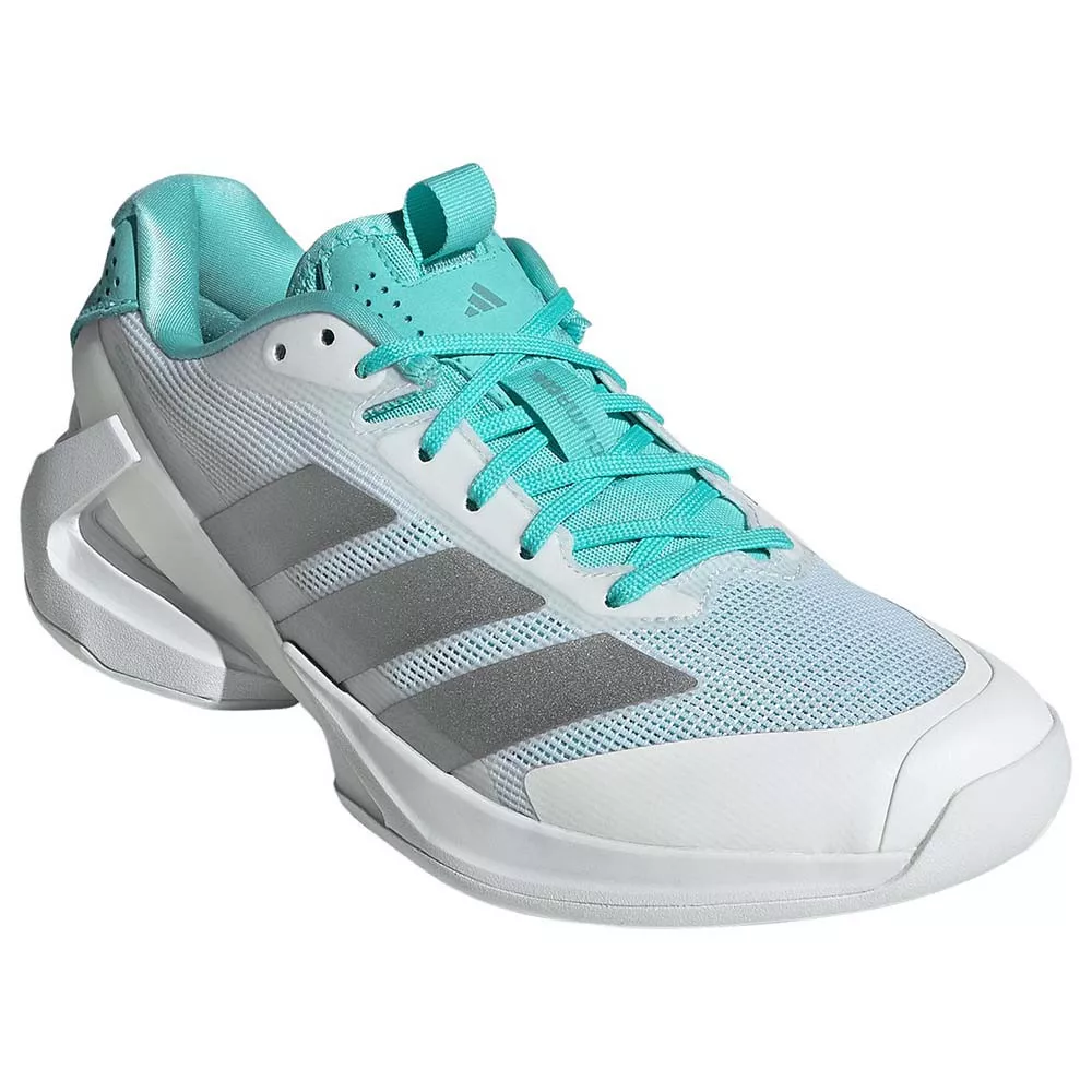 Chaussures Adidas Adizero Ubersonic 5 Femme Blanc / Bleu