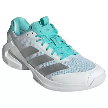 Chaussures Adidas Adizero Ubersonic 5 Femme Blanc / Bleu