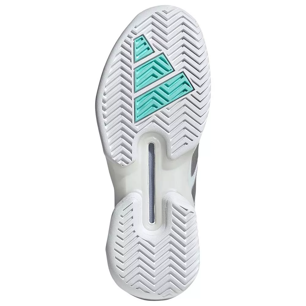 Chaussures Adidas Adizero Ubersonic 5 Femme Blanc / Bleu