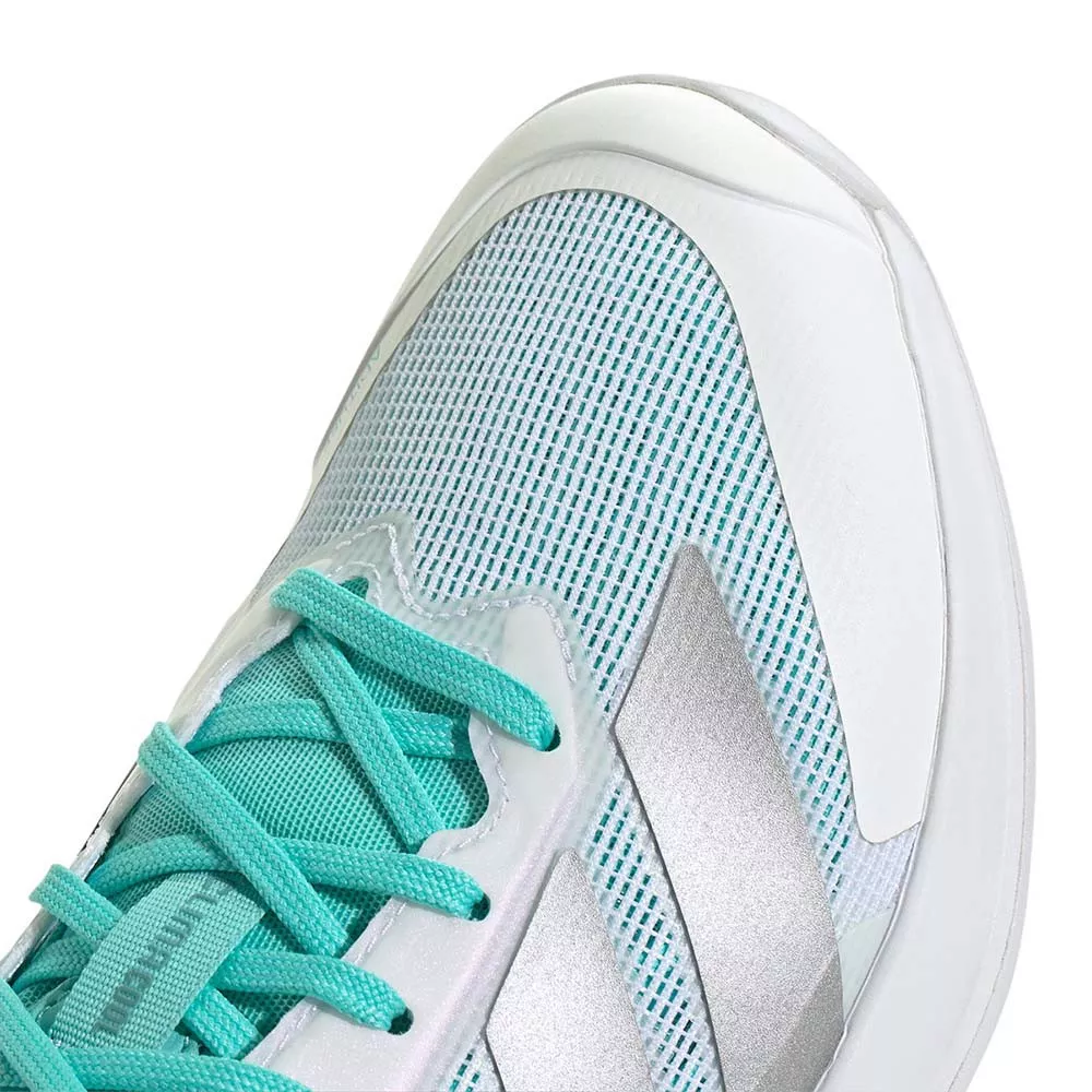 Chaussures Adidas Adizero Ubersonic 5 Femme Blanc / Bleu