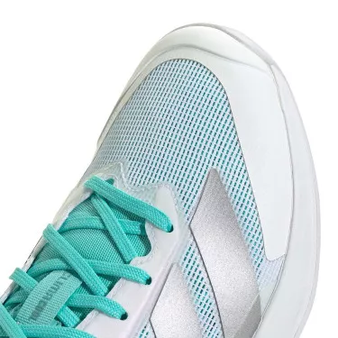 Chaussures Adidas Adizero Ubersonic 5 Femme Blanc / Bleu