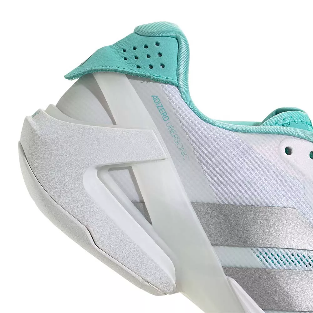 Chaussures Adidas Adizero Ubersonic 5 Femme Blanc / Bleu