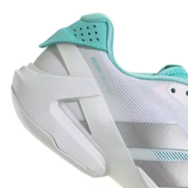 Chaussures Adidas Adizero Ubersonic 5 Femme Blanc / Bleu
