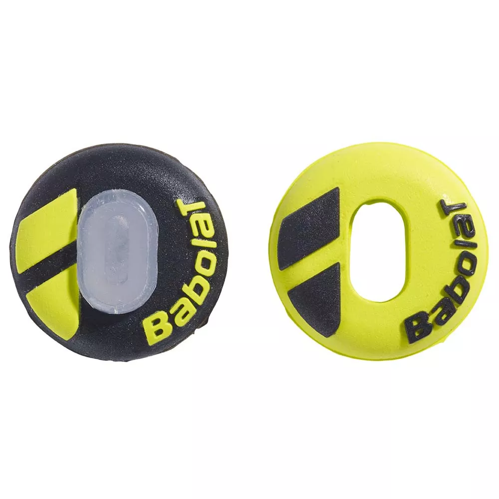 Antivibrateurs Babolat Custom Damp Jaune / Noir x 2