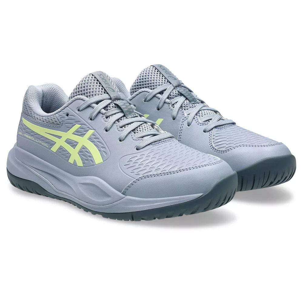 Chaussures Asics Gel Resolution X GS Junior Gris / Vert