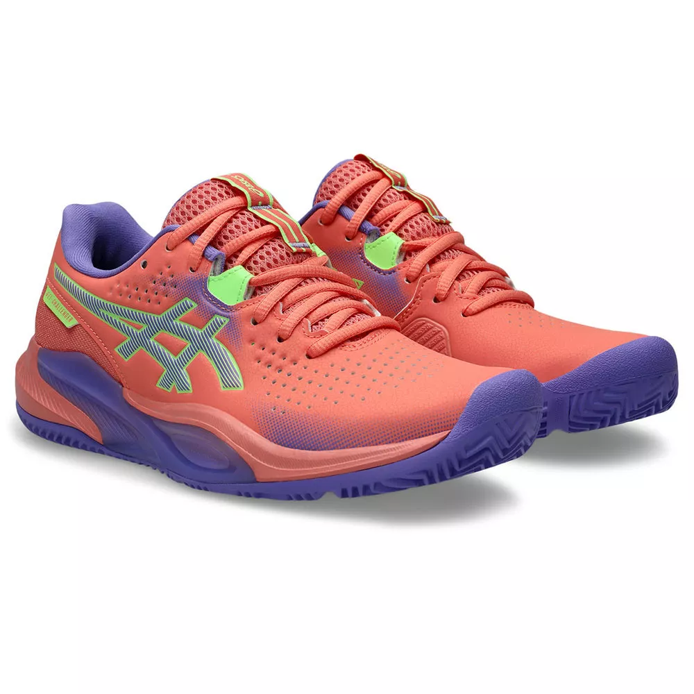 Asics Gel Challenger 15 Padel Schoenen Dames Blauw / Oranje