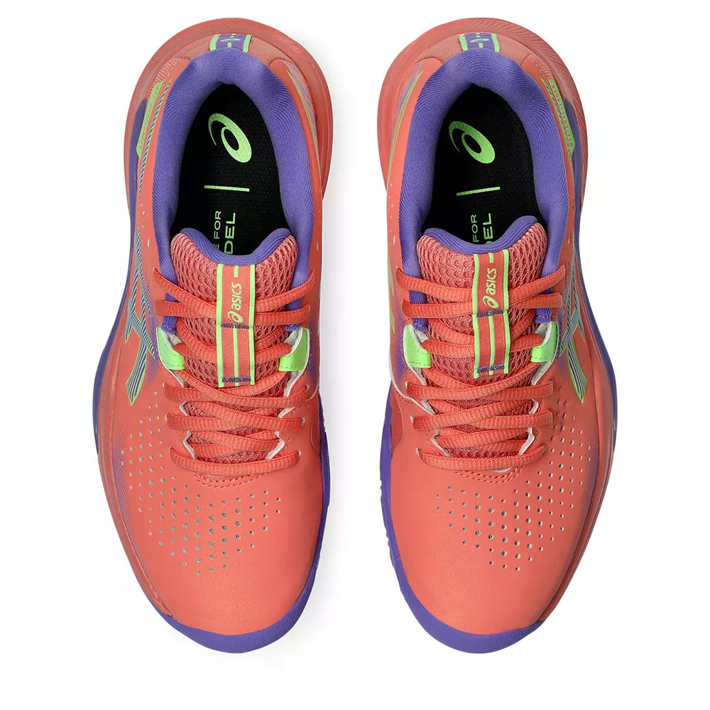 Asics Gel Challenger 15 Padel Schoenen Dames Blauw / Oranje