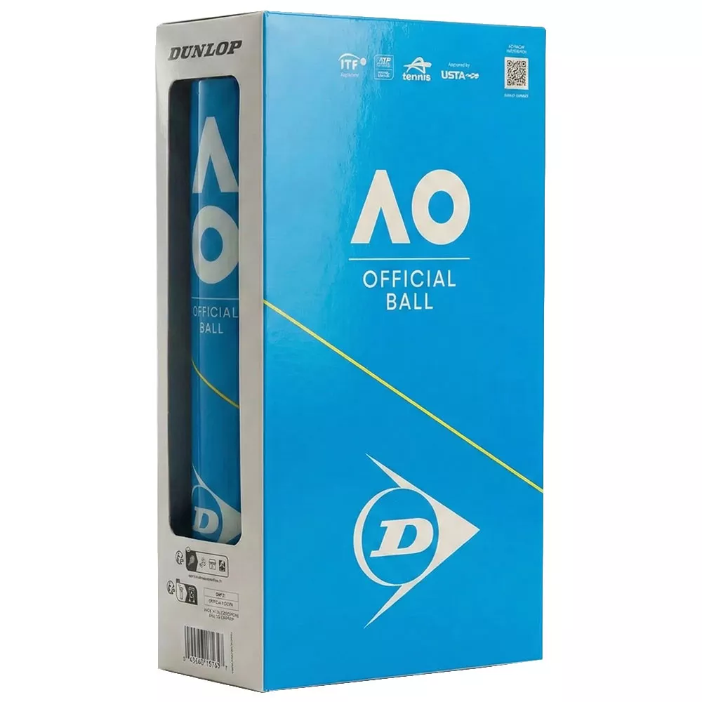 Dunlop Australian Open 4 Stuks Geel