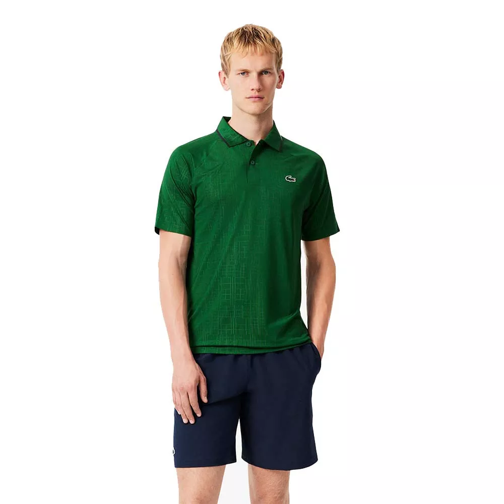 Korte Lacoste Tennis x Novak Djokovic Blauw