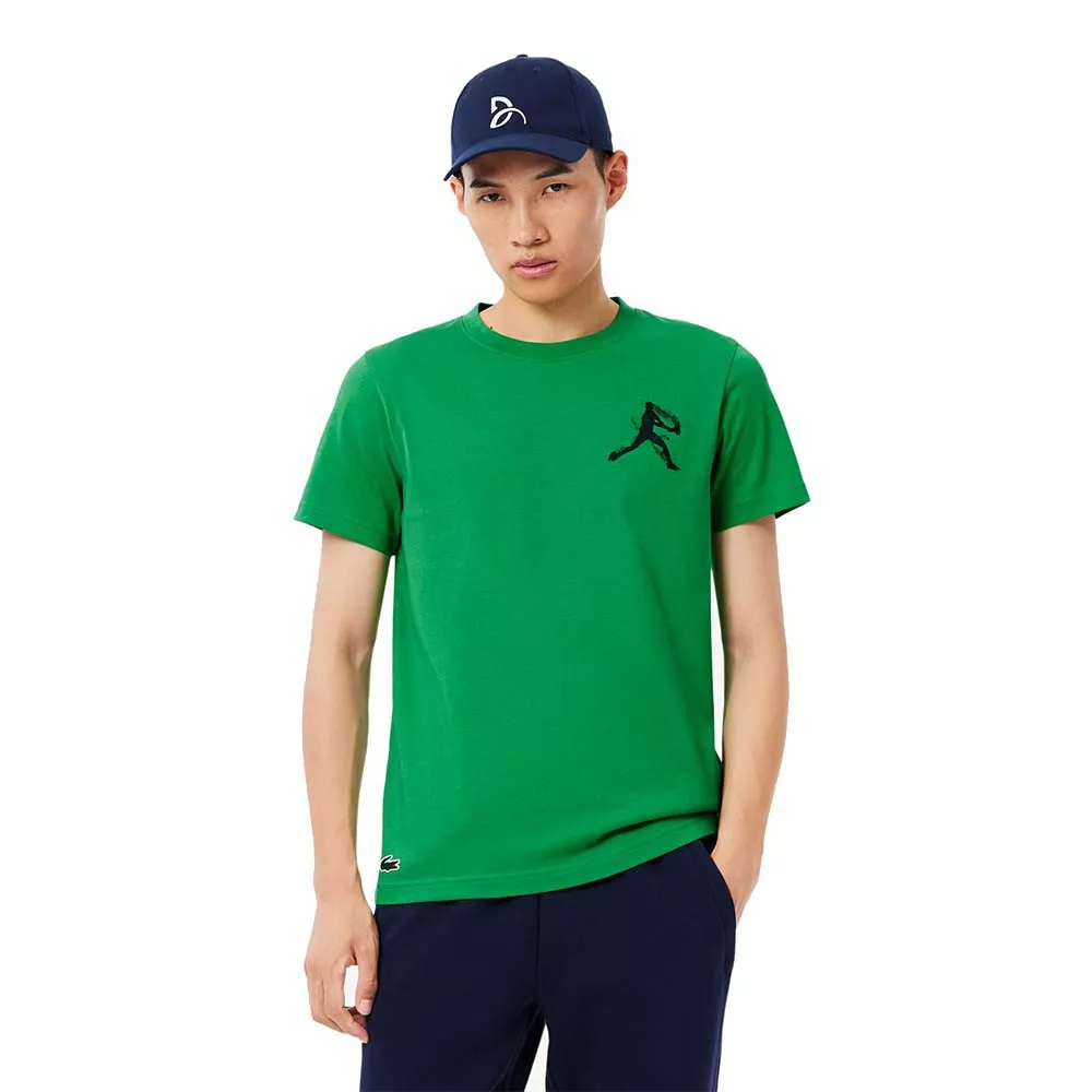 Pack T-Shirt + Casquette Lacoste Tennis x Novak Djokovic Vert / Bleu