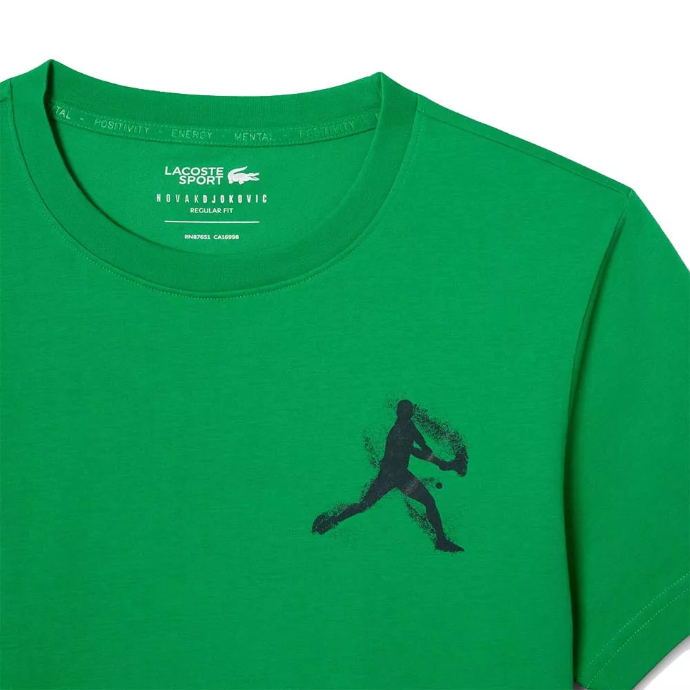 Pack T-Shirt + Casquette Lacoste Tennis x Novak Djokovic Vert / Bleu