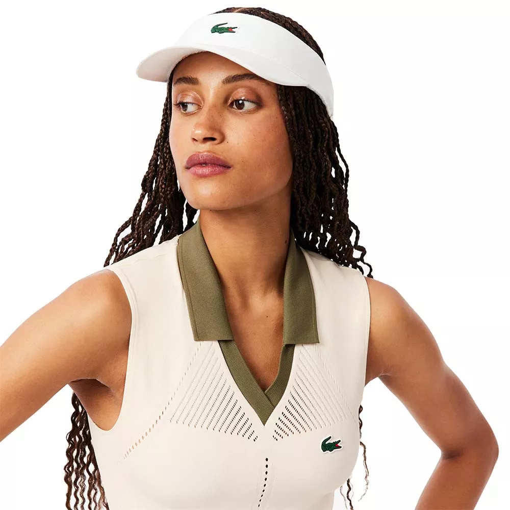 Polo Lacoste Femme Sans Manche Beige