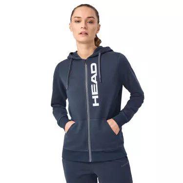Veste à capuche Head Club Original FZ Femme Bleu marine