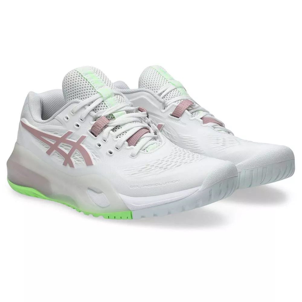 Asics Gel Resolution X Wit / Pastelgroen Dames Schoenen
