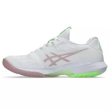 Chaussures Asics Gel Solution Speed FF 4 Blanc / Rose poudré