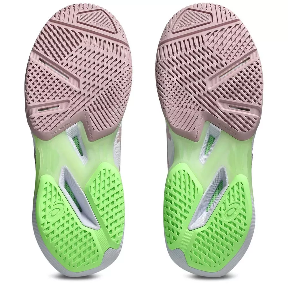 Chaussures Asics Gel Solution Speed FF 4 Blanc / Rose poudré