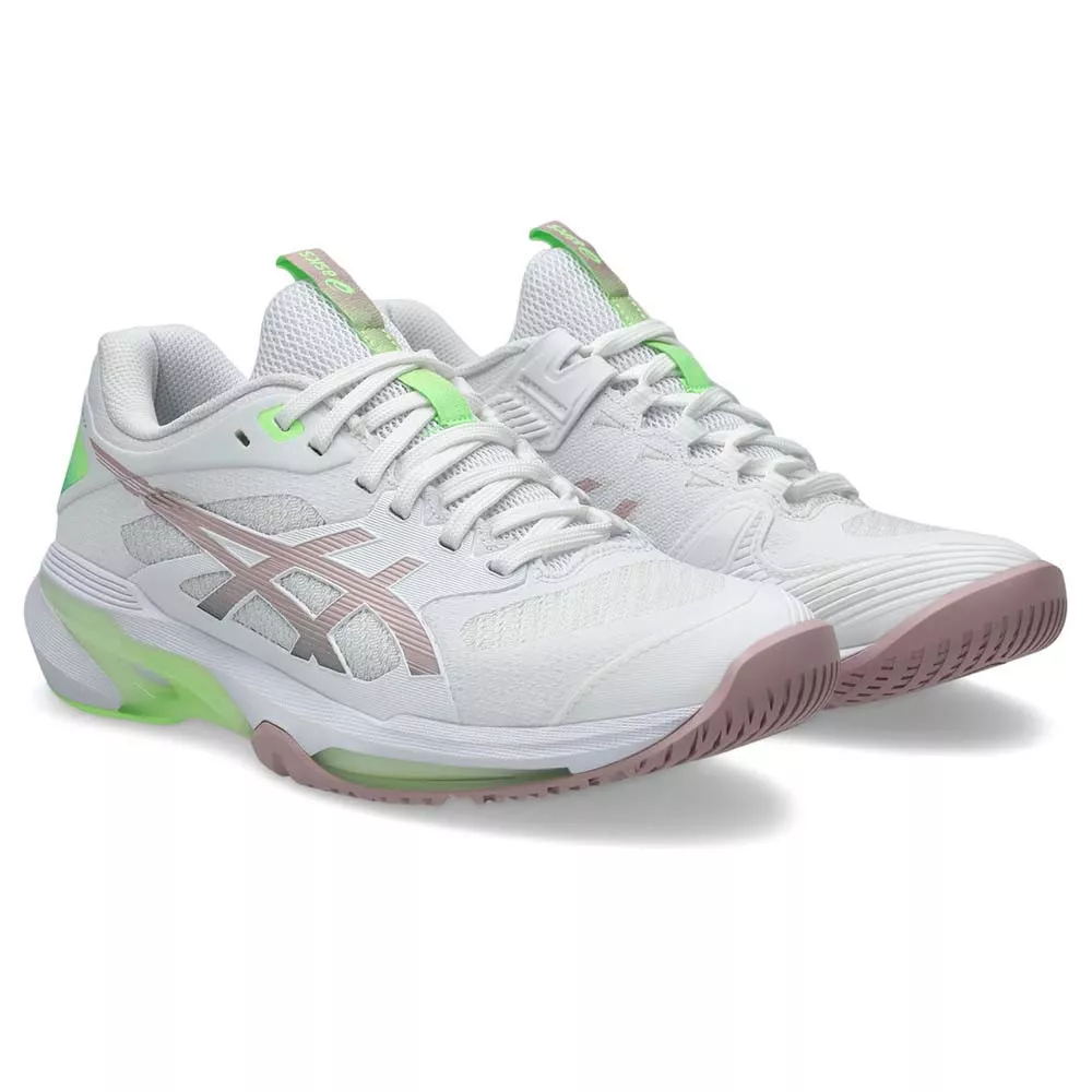 Chaussures Asics Gel Solution Speed FF 4 Blanc / Rose poudré