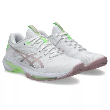Chaussures Asics Gel Solution Speed FF 4 Blanc / Rose poudré