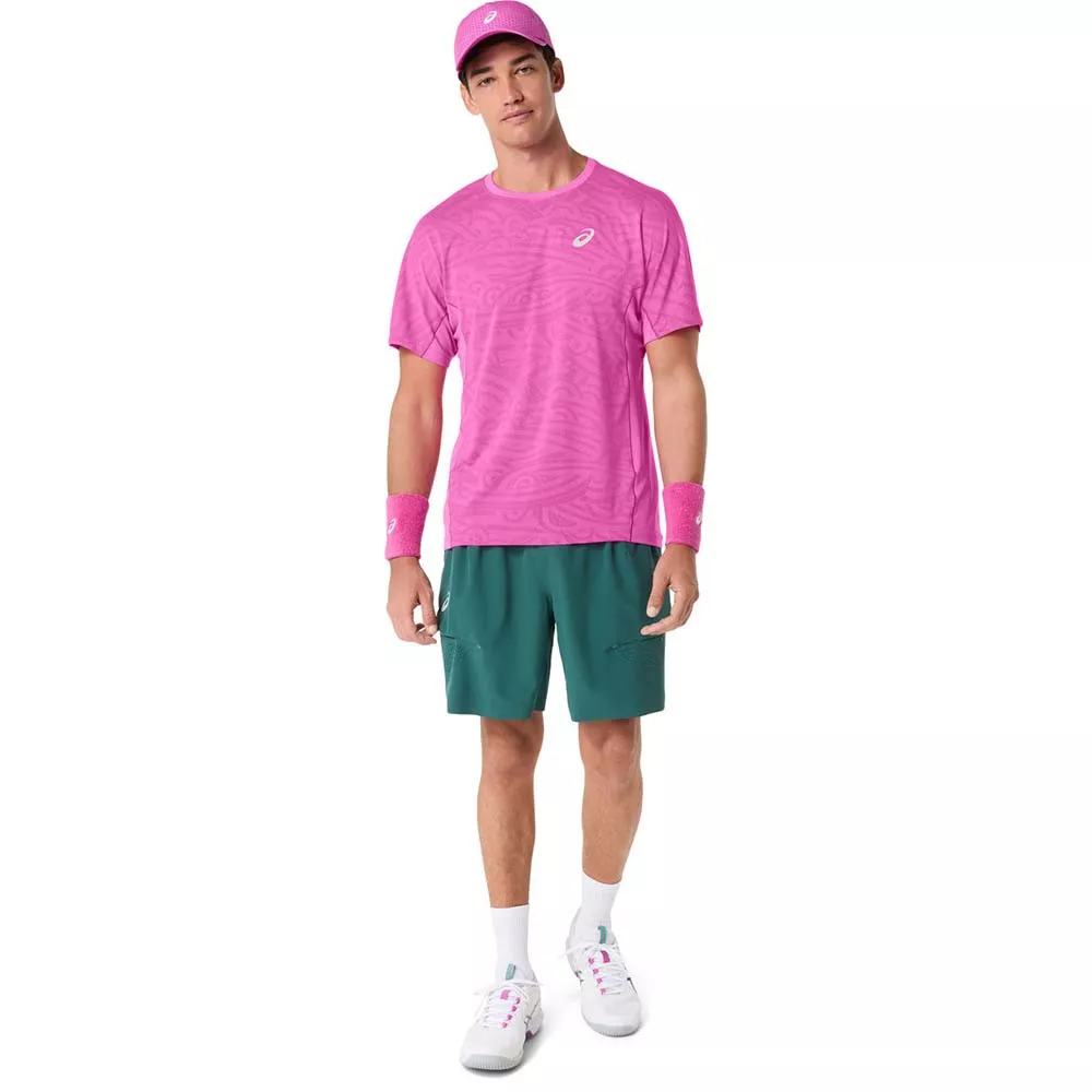 T-Shirt Asics Match Jacquard SS Rose