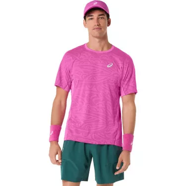 T-Shirt Asics Match Jacquard SS Rose
