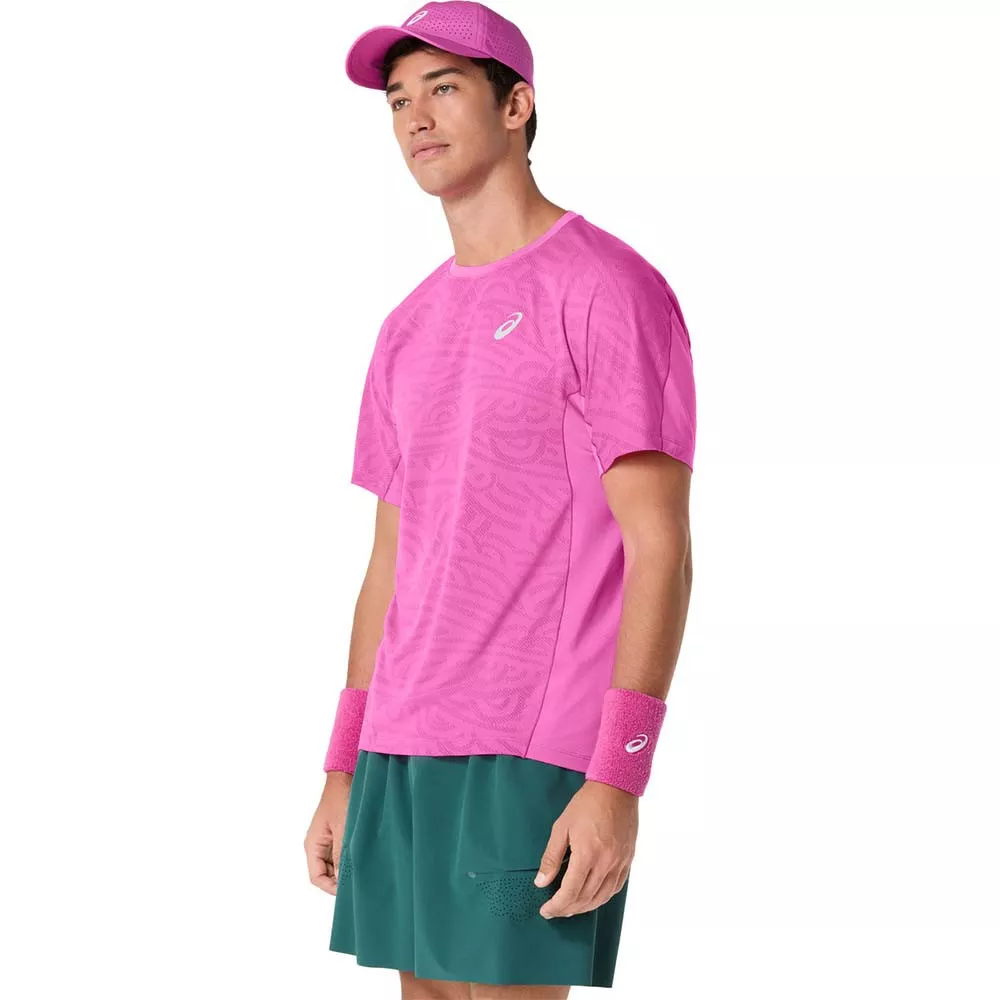 T-Shirt Asics Match Jacquard SS Rose