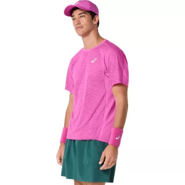 T-Shirt Asics Match Jacquard SS Rose
