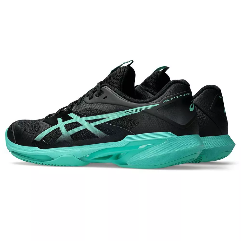 Chaussures Asics Gel Solution Speed FF 4 terre battue Noir / Vert