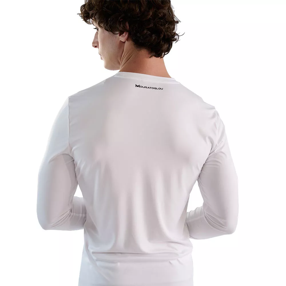 T-shirt à manches longues Mouratoglou Blanc