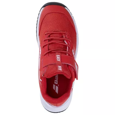 Chaussures Babolat Pulsion Kid All Court Junior Rouge / Blanc