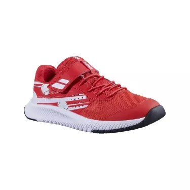Chaussures Babolat Pulsion Kid All Court Junior Rouge / Blanc