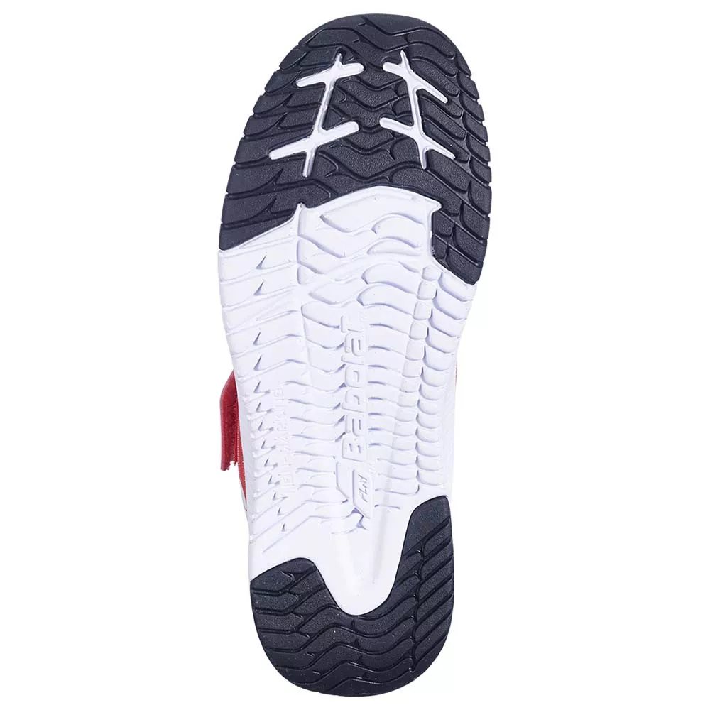 Chaussures Babolat Pulsion Kid All Court Junior Rouge / Blanc