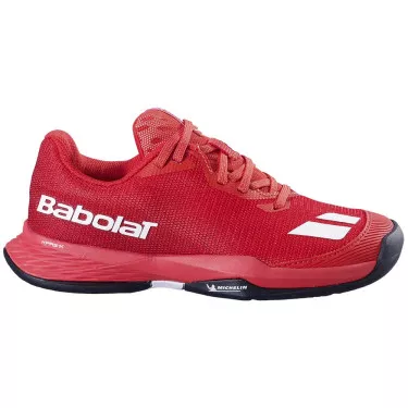 Chaussures Babolat Jet Mach 3 All Court Junior Rouge